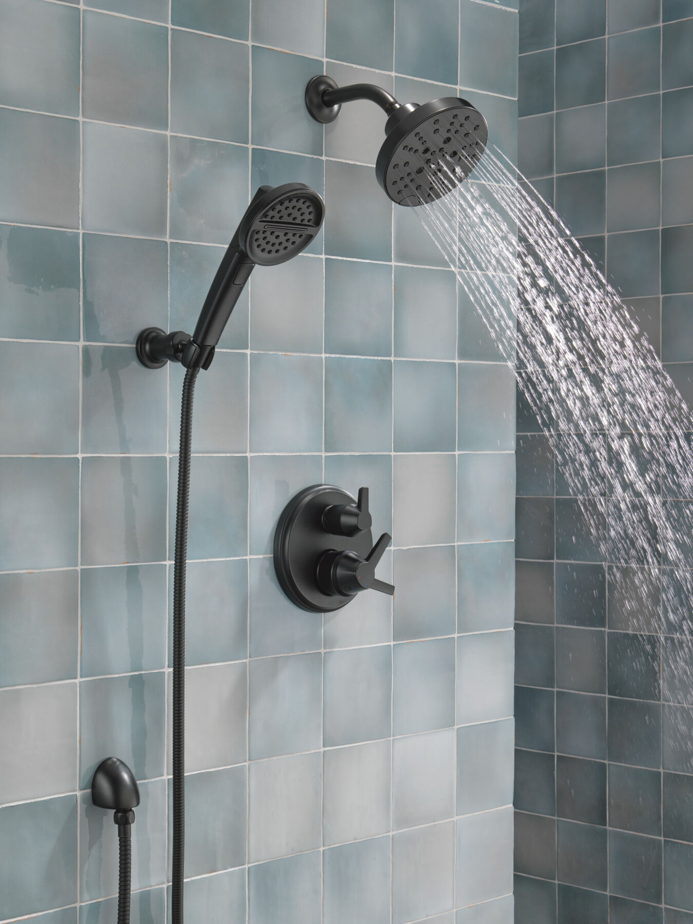H2Okinetic&reg; 5-Setting Contemporary Raincan Shower Head