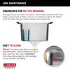 15&rdquo; Stainless Steel Workstation Kitchen Bar Sink Drop-In Undermount Single Bowl with WorkFlow&trade; Ledge and Accessories