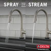 Single Handle Pull-Down Kitchen Faucet with Touch2O&reg; Technology and Soap Dispenser