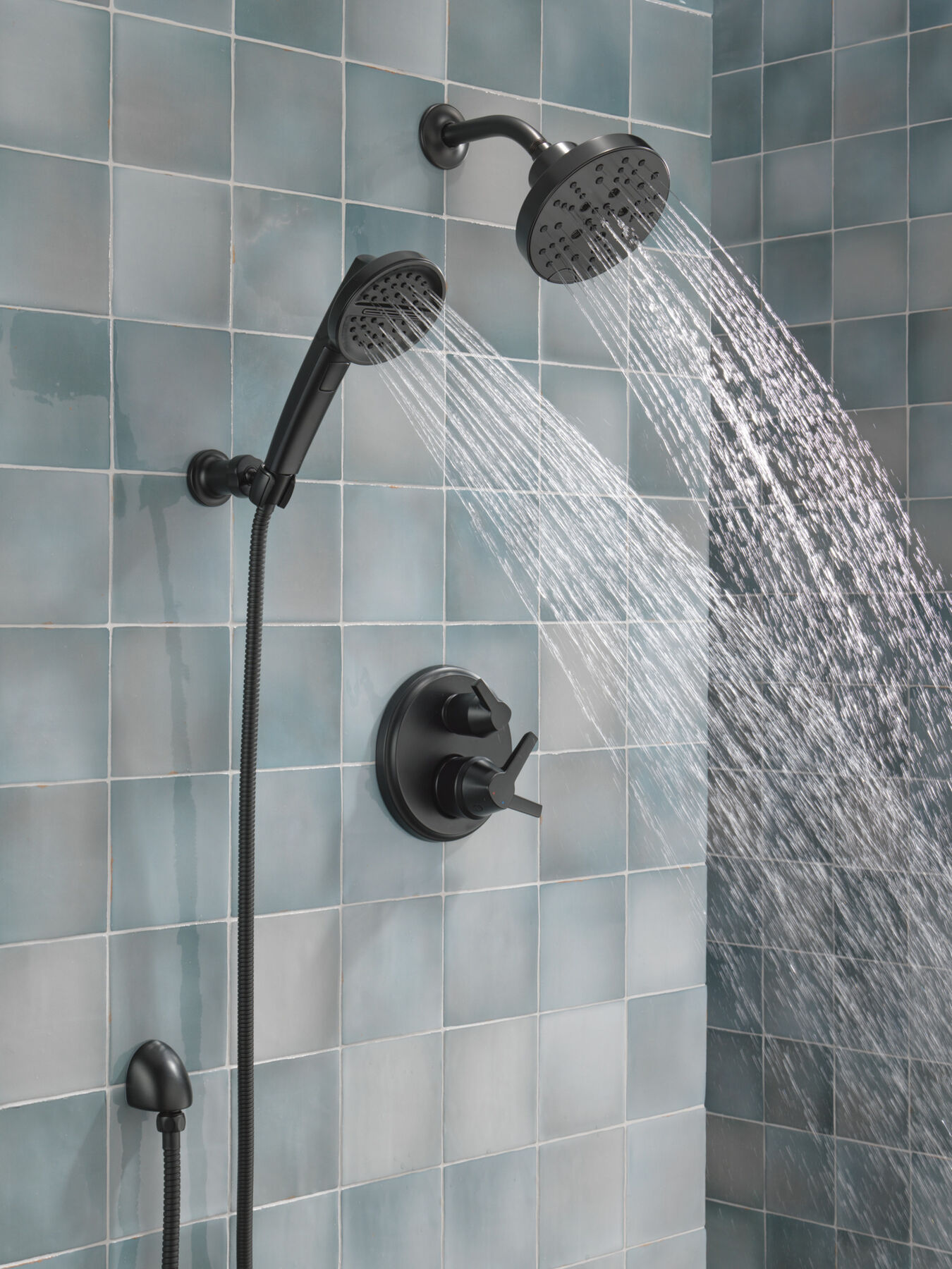 H2Okinetic&reg; 5-Setting Contemporary Raincan Shower Head