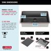 32&rdquo; Undermount 16 Gauge Workstation Kitchen Sink Single with WorkFlow&trade; Ledge and Accessories