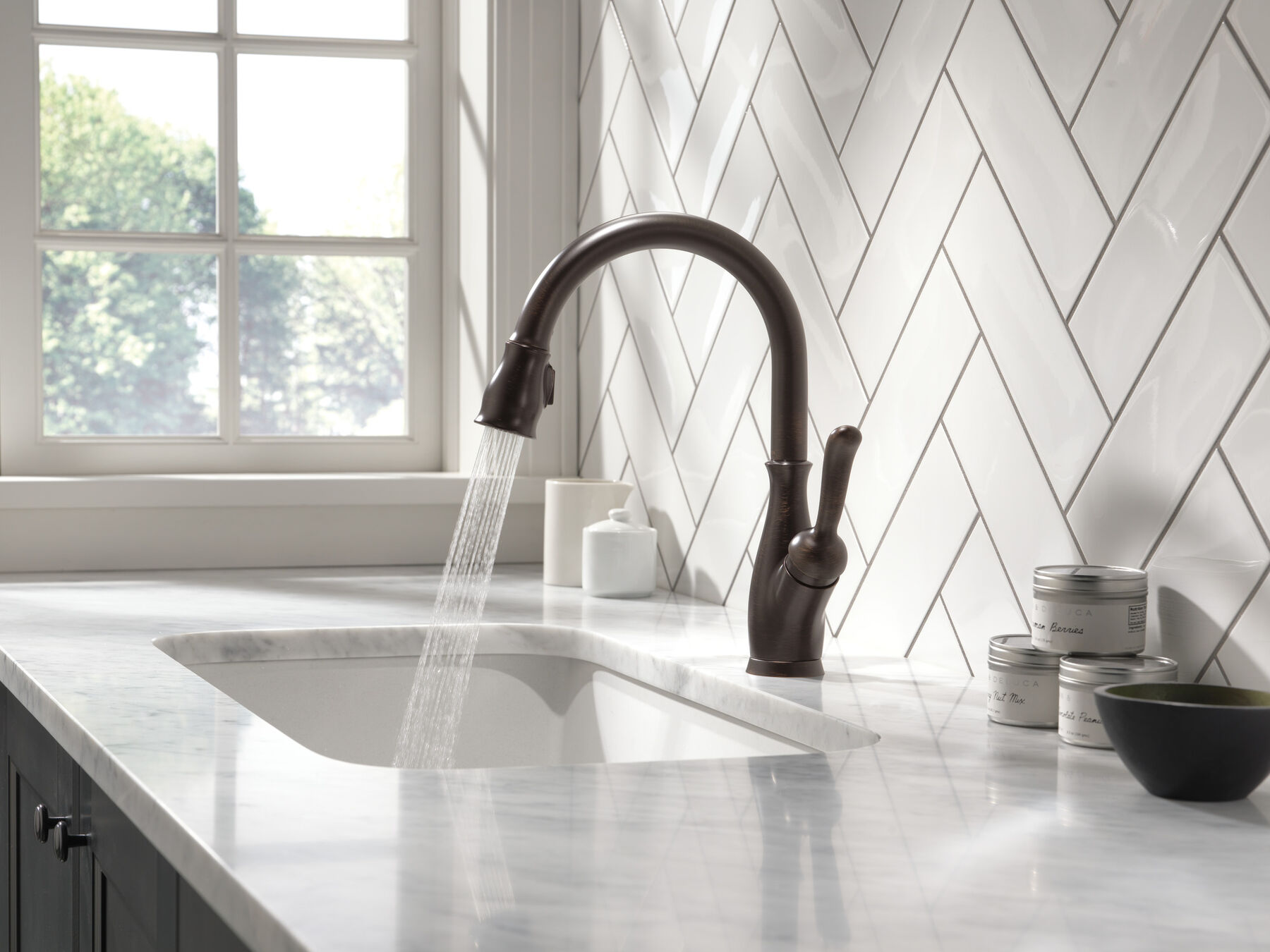 Single Handle Pull-Down Kitchen Faucet with ShieldSpray&reg; Technology