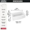 Classic 500 Curve Alcove Bathtub Right Drain 60x32"