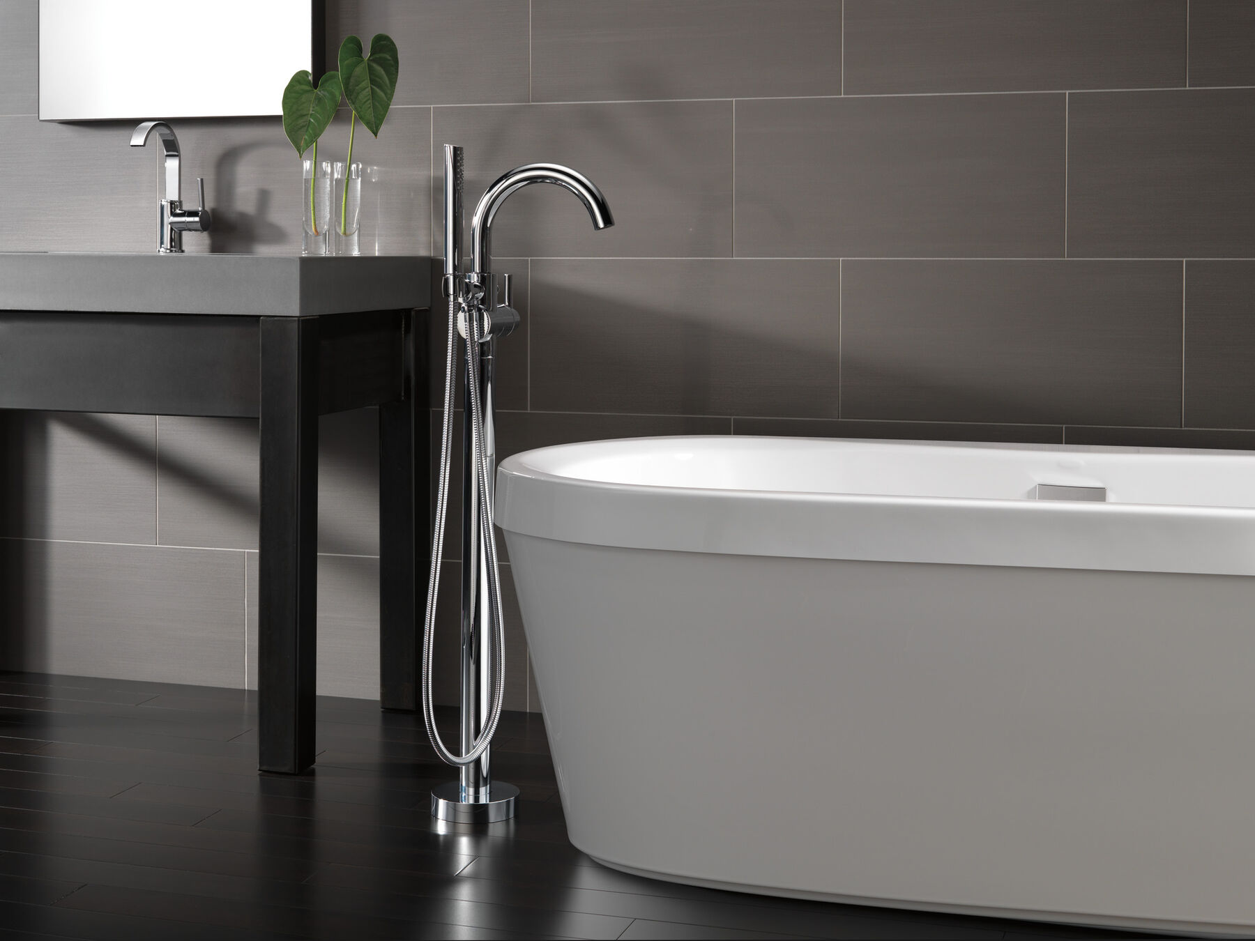 68" x 36" Freestanding Tub with Integrated Waste and  Overflow