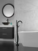 Contemporary Floor Mount Tub Filler Trim