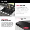 33&rdquo;&nbsp;Granite Composite&nbsp;Workstation Kitchen Sink&nbsp;Drop-In&nbsp;Top Mount&nbsp;Single Bowl with&nbsp;WorkFlow&trade; Ledge and Accessories