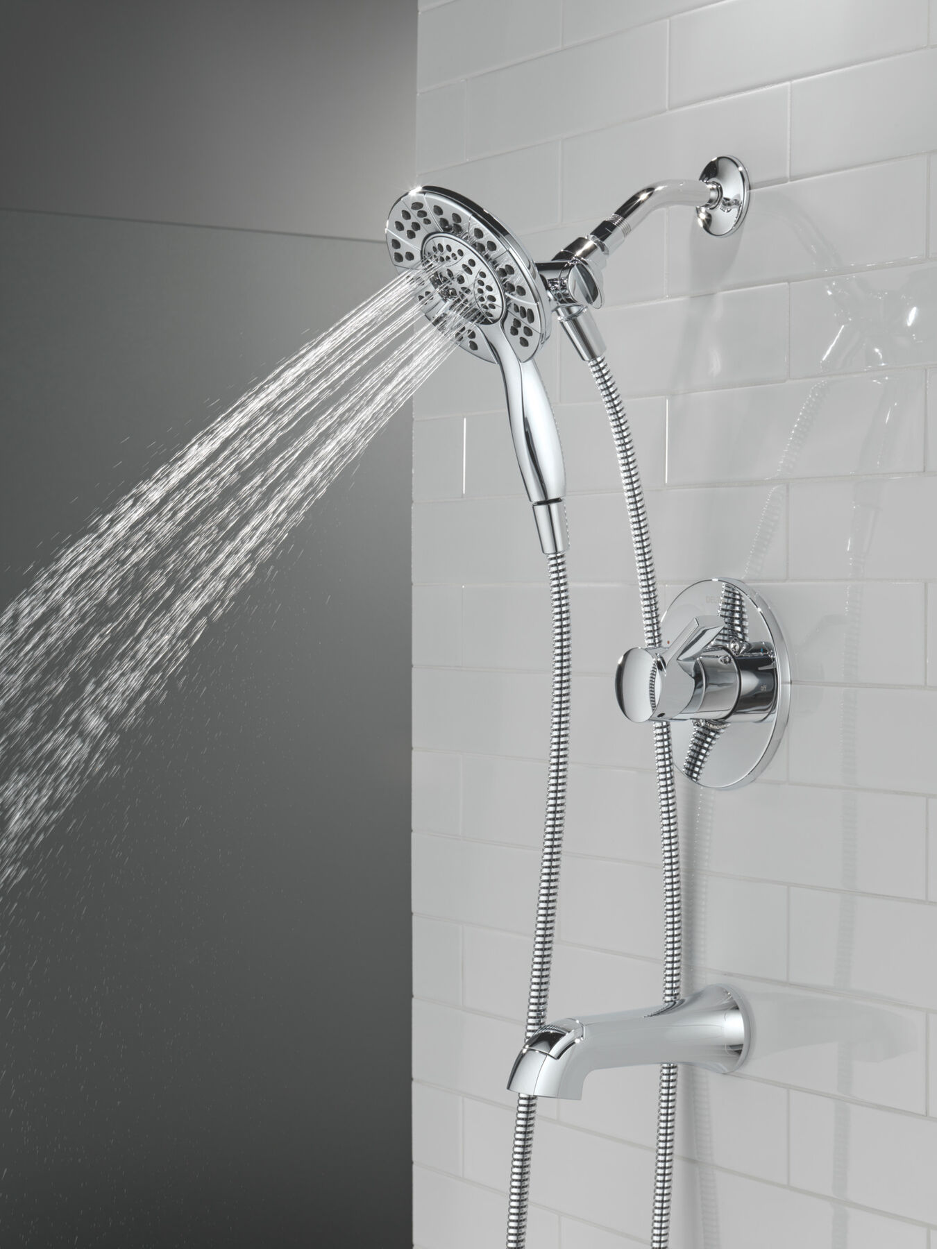 Tub Shower Trim with Universal Rough Bundle