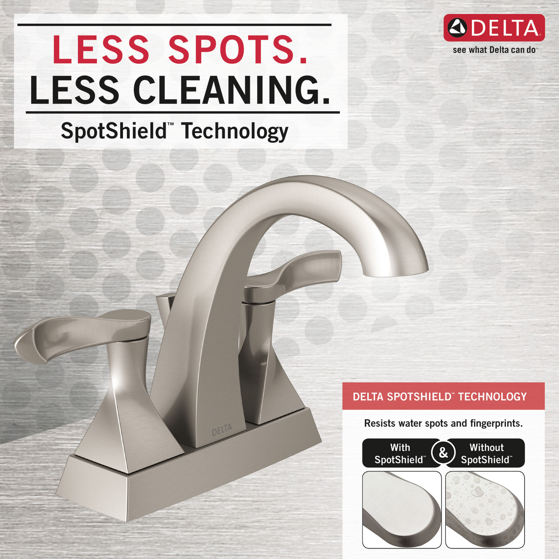 Two Handle Centerset Bathroom Faucet