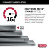 17&rdquo; Workstation Undermount Single Bowl 16 Gauge Stainless Steel&nbsp;Bar Prep Kitchen Sink with&nbsp;WorkFlow&trade; Ledge and Accessories
