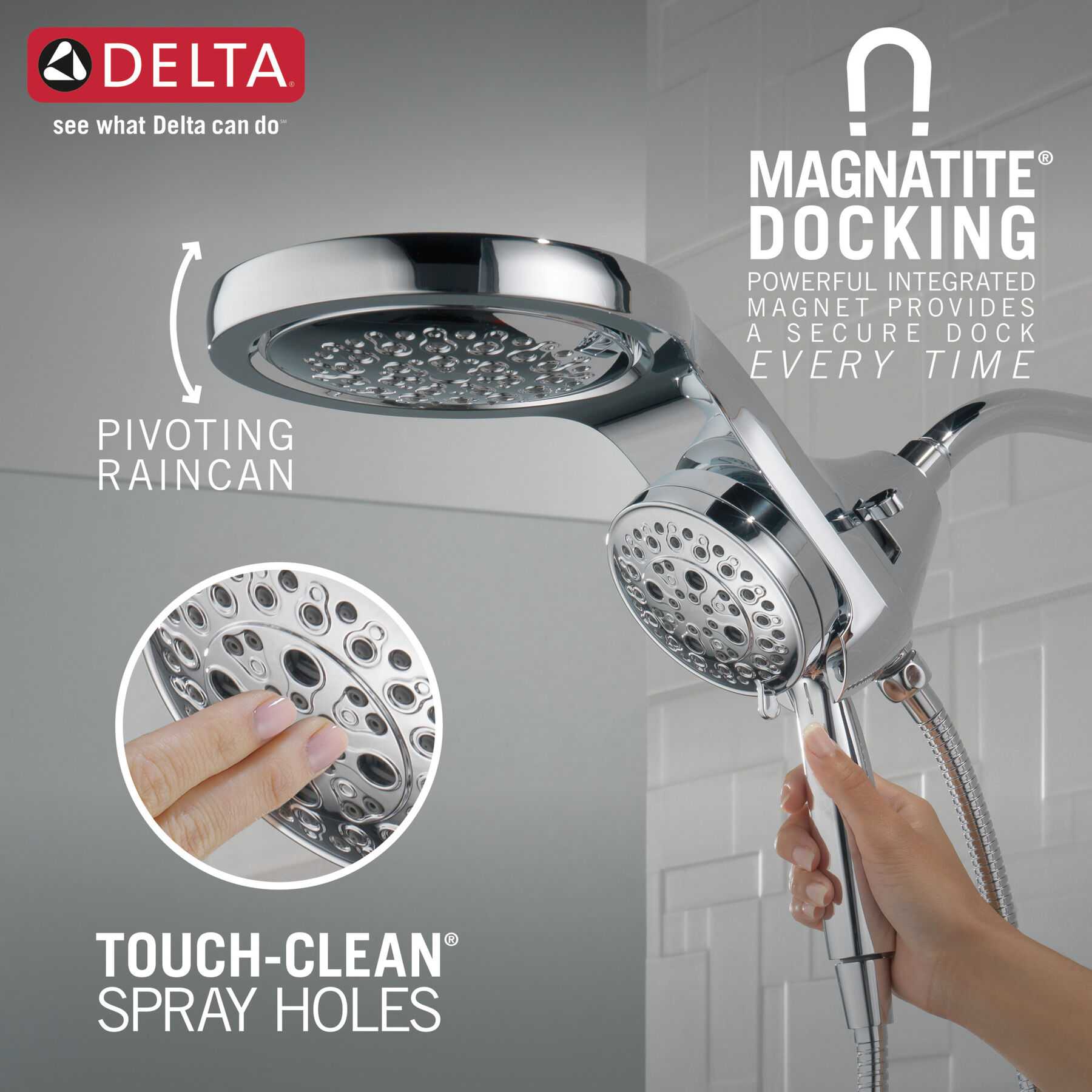 Shower Trim with HydroRain Shower Head Bundle - 14 Series