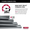 32&rdquo; Workstation Kitchen Sink Undermount&nbsp;16 Gauge&nbsp;Stainless Steel Single Bowl with&nbsp;WorkFlow&trade; Ledge and Accessories