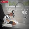 Single Handle Pull-Down Kitchen Faucet With Spring Spout