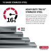23&rdquo; Workstation Undermount&nbsp;Single Bowl&nbsp;16 Gauge Stainless Steel&nbsp;Kitchen Sink&nbsp;with&nbsp;WorkFlow&trade; Ledge and Accessories
