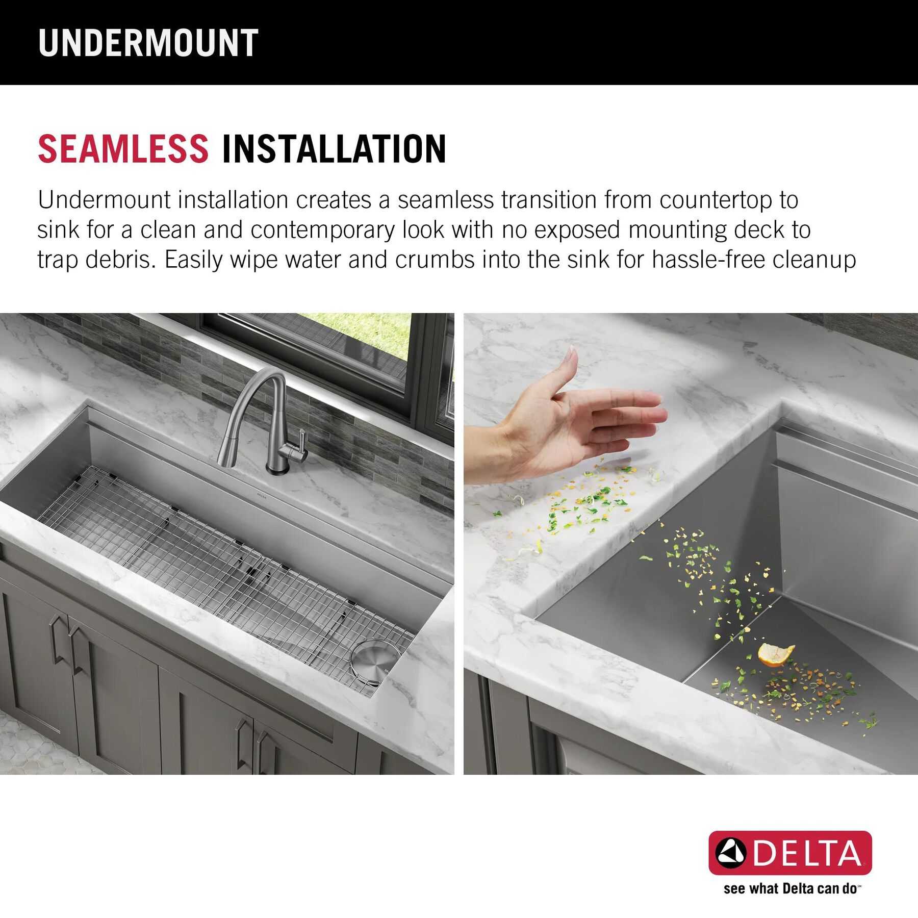45&rdquo; Workstation Undermount Single Bowl 16 Gauge Stainless Steel Kitchen Sink with 2-Tier&nbsp;WorkFlow&trade; Ledge and Accessories