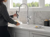 Single Handle Pull-Down Kitchen Faucet With Spring Spout