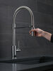 Single Handle Pull-Down Kitchen Faucet With Spring Spout