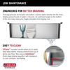 30&rdquo; Stainless Steel Workstation Kitchen Sink Drop-In Undermount Single Bowl with WorkFlow&trade; Ledge and Accessories