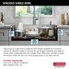 30&rdquo; Stainless Steel Workstation Kitchen Sink Drop-In Undermount Single Bowl with WorkFlow&trade; Ledge and Accessories