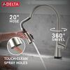 Single Handle Pull-Down Touch<sub>2</sub>O&reg; Technology Kitchen Faucet with Touchless Technology