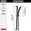 H2Okinetic&reg; 3-Setting Slide Bar Hand Shower
