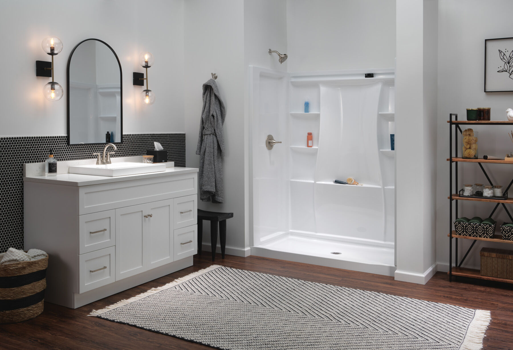 60x32 Alcove Shower Bundle - Center