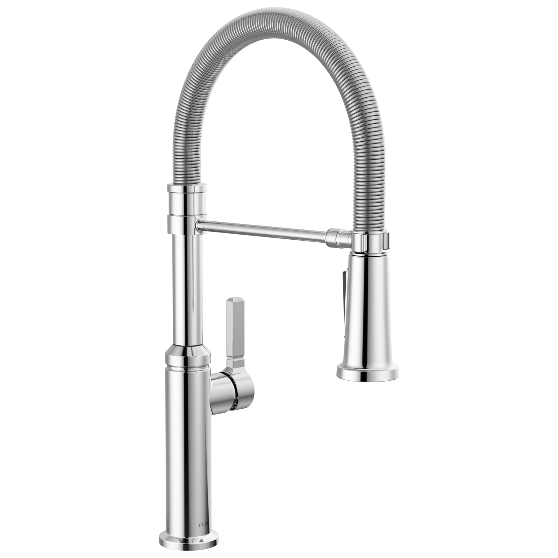 Single Handle Pull-Down Kitchen Faucet With Spring Spout
