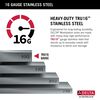 45&rdquo; Workstation Undermount Single Bowl 16 Gauge Stainless Steel Kitchen Sink with 2-Tier&nbsp;WorkFlow&trade; Ledge and Accessories
