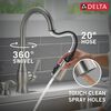Single Handle Pull-Down Kitchen Faucet with Soap Dispenser and ShieldSpray Technology