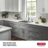 25&rdquo; Stainless Steel Workstation Kitchen Sink Drop-In Undermount Single Bowl with WorkFlow&trade; Ledge and Accessories