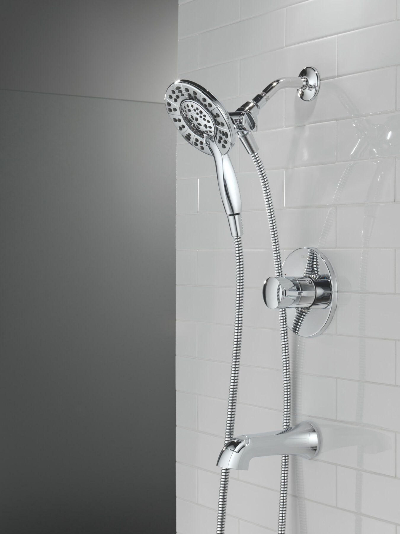 Tub Shower Trim with Universal Rough Bundle