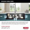 30&rdquo; Undermount 16 Gauge Workstation Kitchen Sink Single Bowl with WorkFlow&trade; Ledge and Accessories