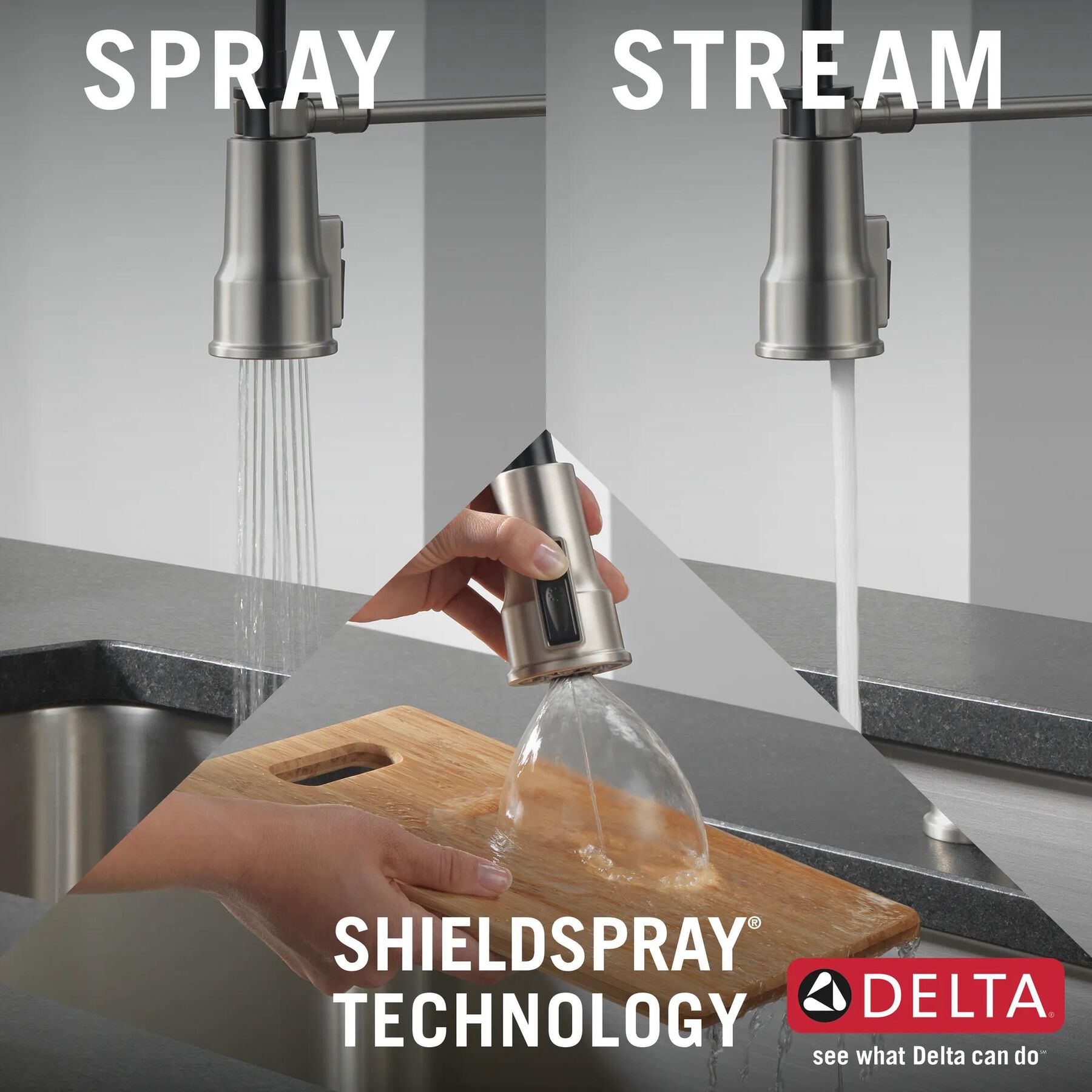 Single-Handle Pull-Down Spring Kitchen Faucet