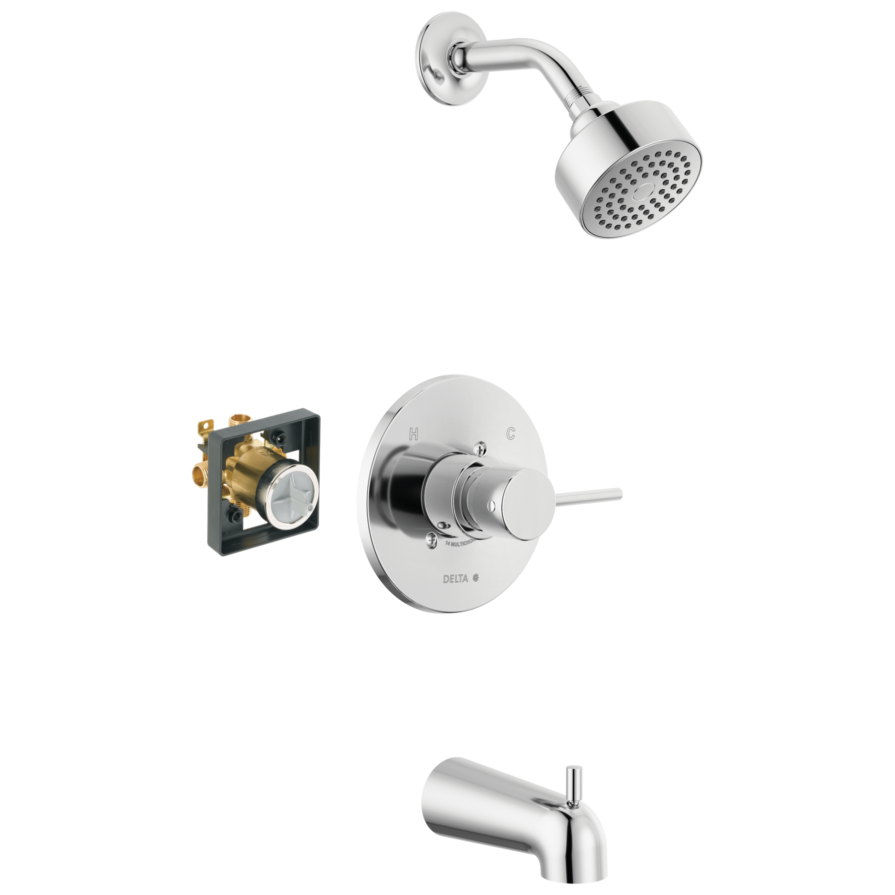 Tub Shower Trim with Rough Bundle - 14 Series