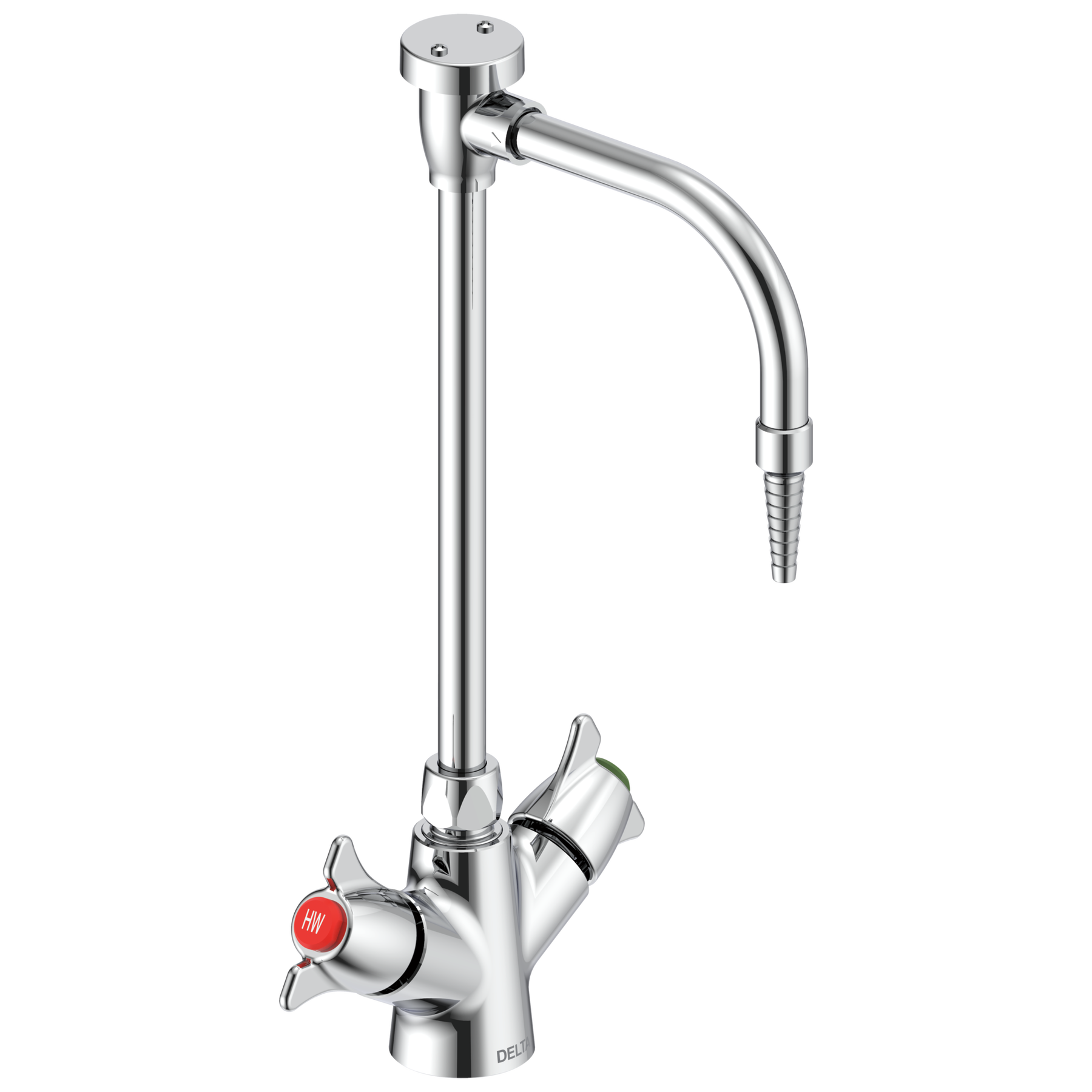 Two Handle Deck Mount Single Shank Laboratory Mixing Faucet