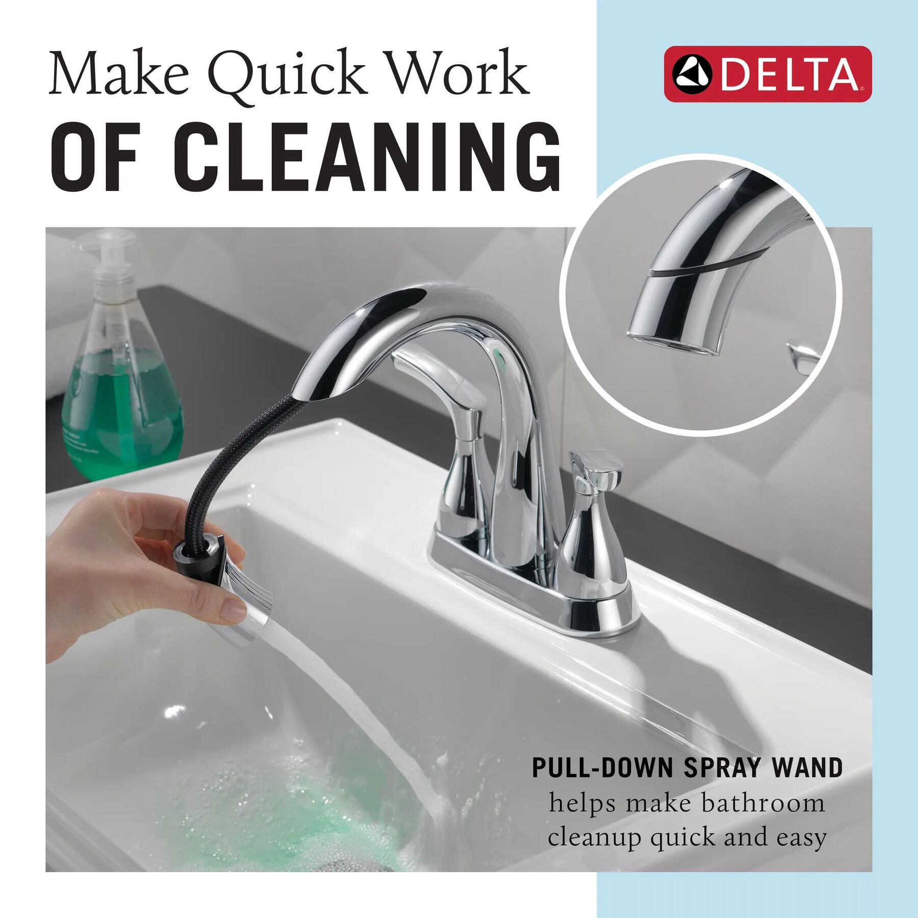 Two Handle Centerset Bathroom Faucet