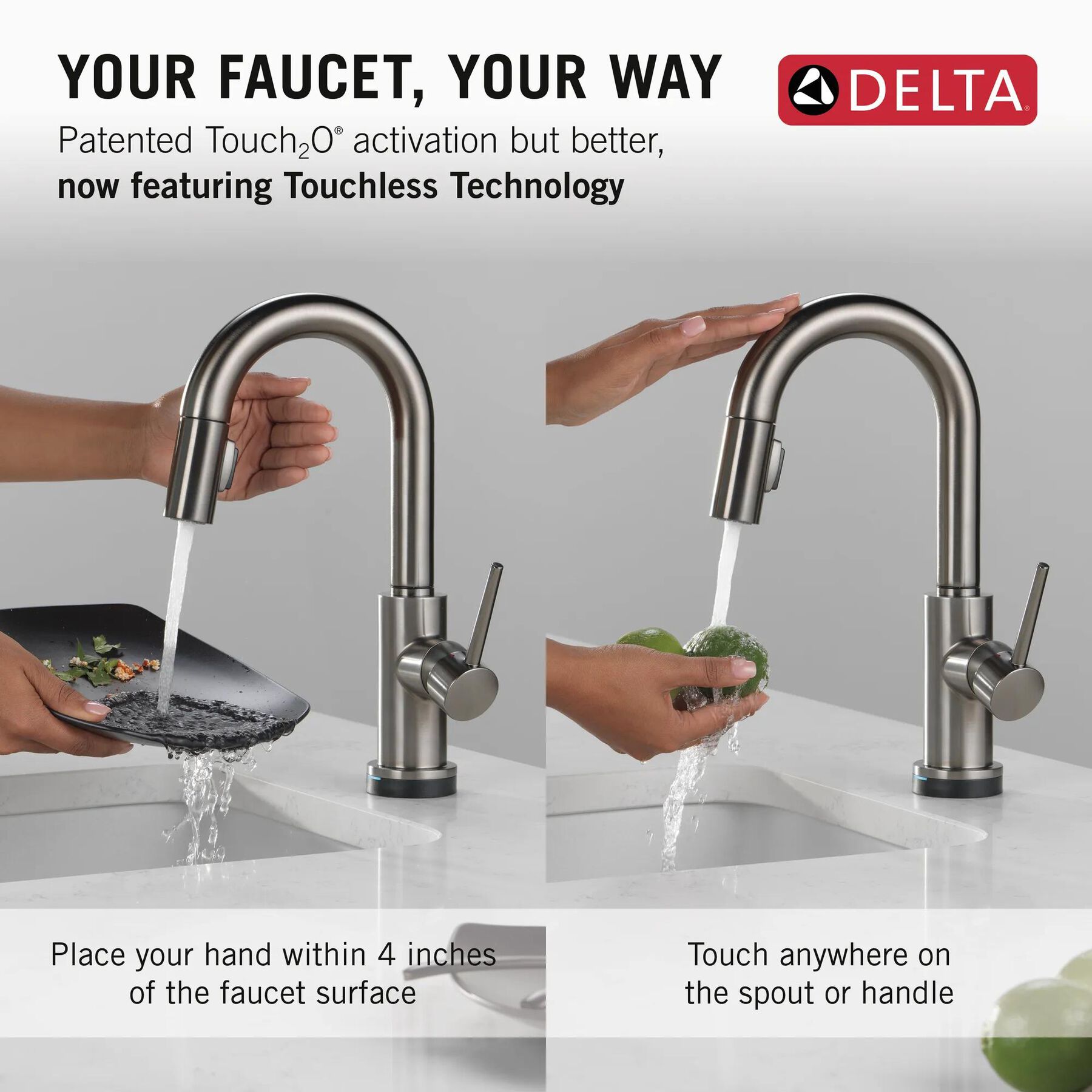 Touch2O&reg; Bar / Prep Faucet with Touchless Technology