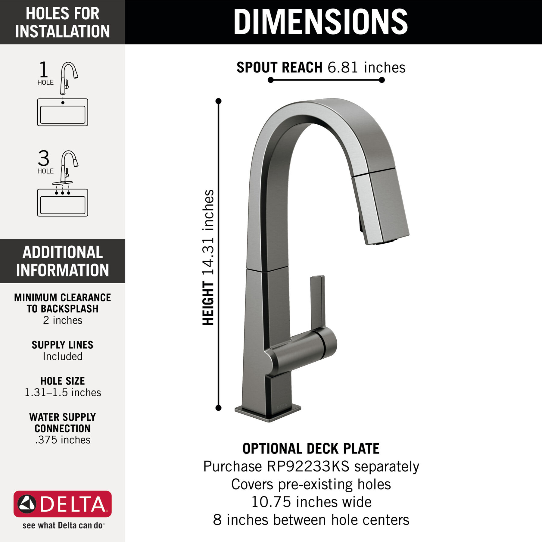 Single Handle Pull Down Bar/Prep Faucet