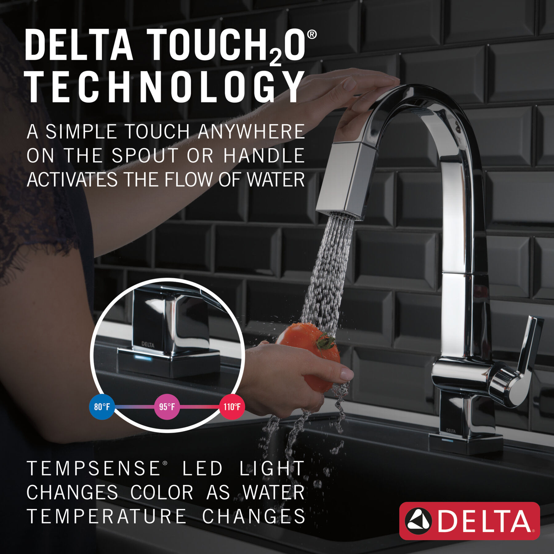 Single Handle Pull Down Bar/Prep Faucet With Touch2O Technology