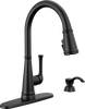 Single Handle Kitchen Pull-Down Faucet w/ Soap Dispenser