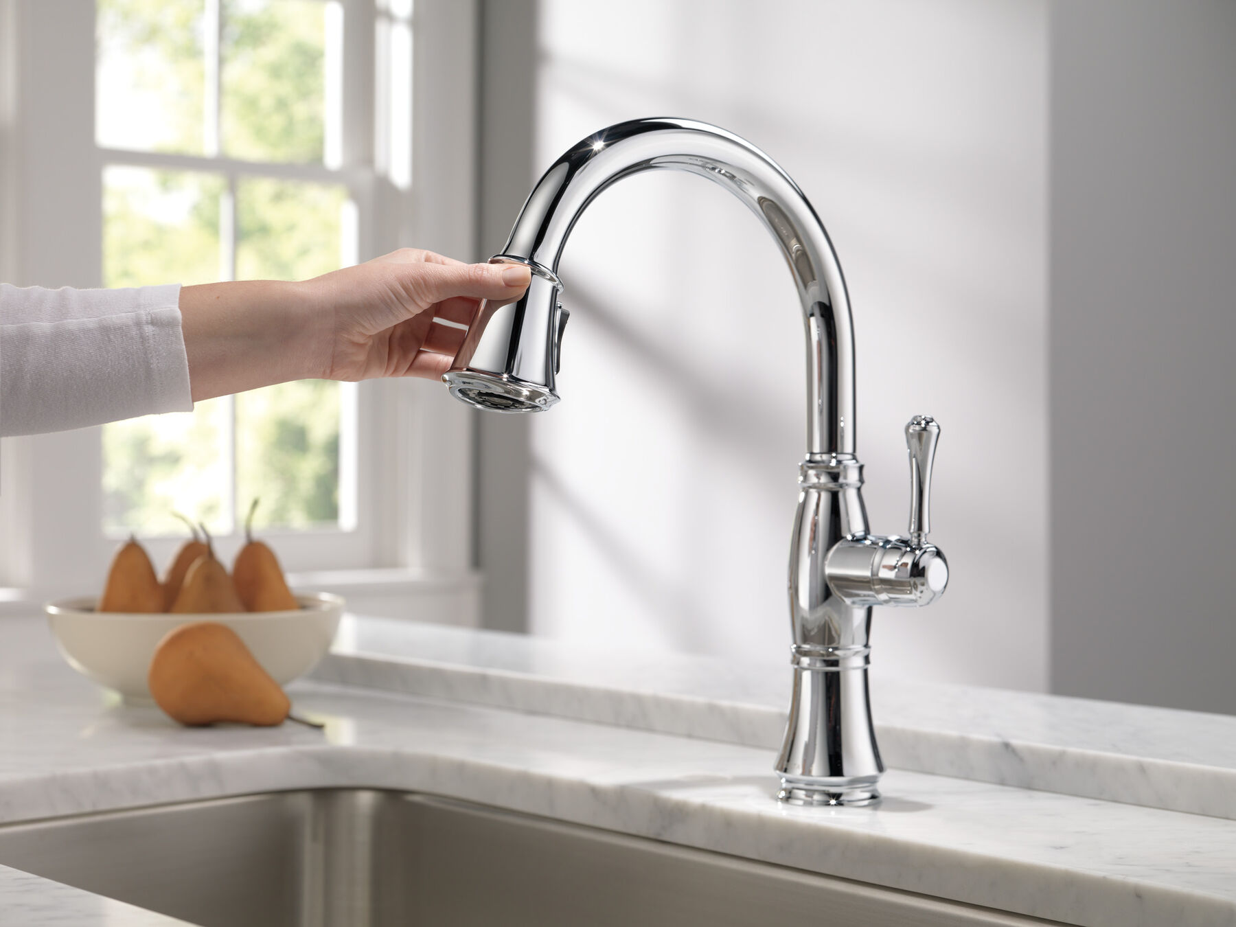 Single Handle Pull-Down Kitchen Faucet with ShieldSpray&reg; Technology