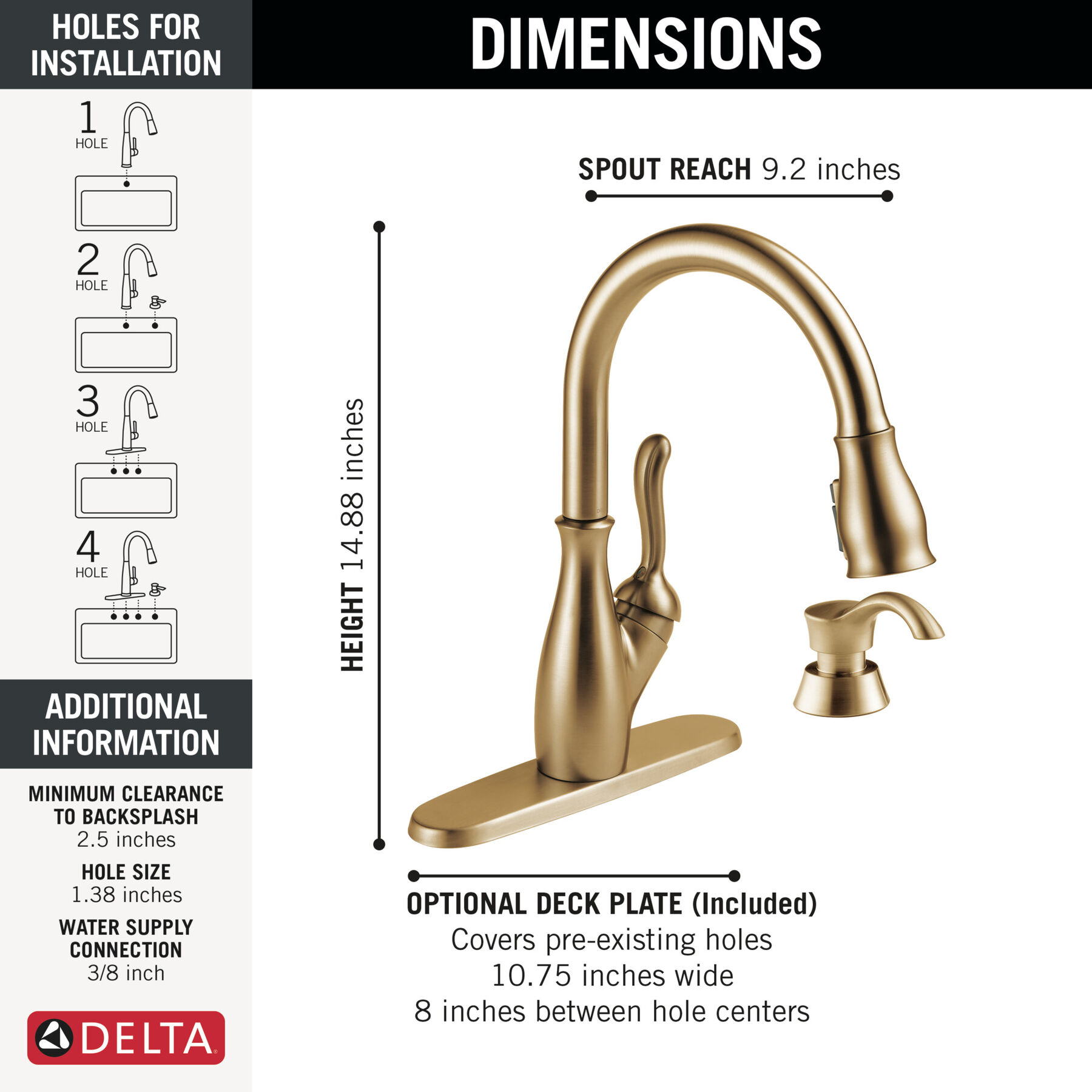 Pull-Down Kitchen 1L with Soap Disp Bundle