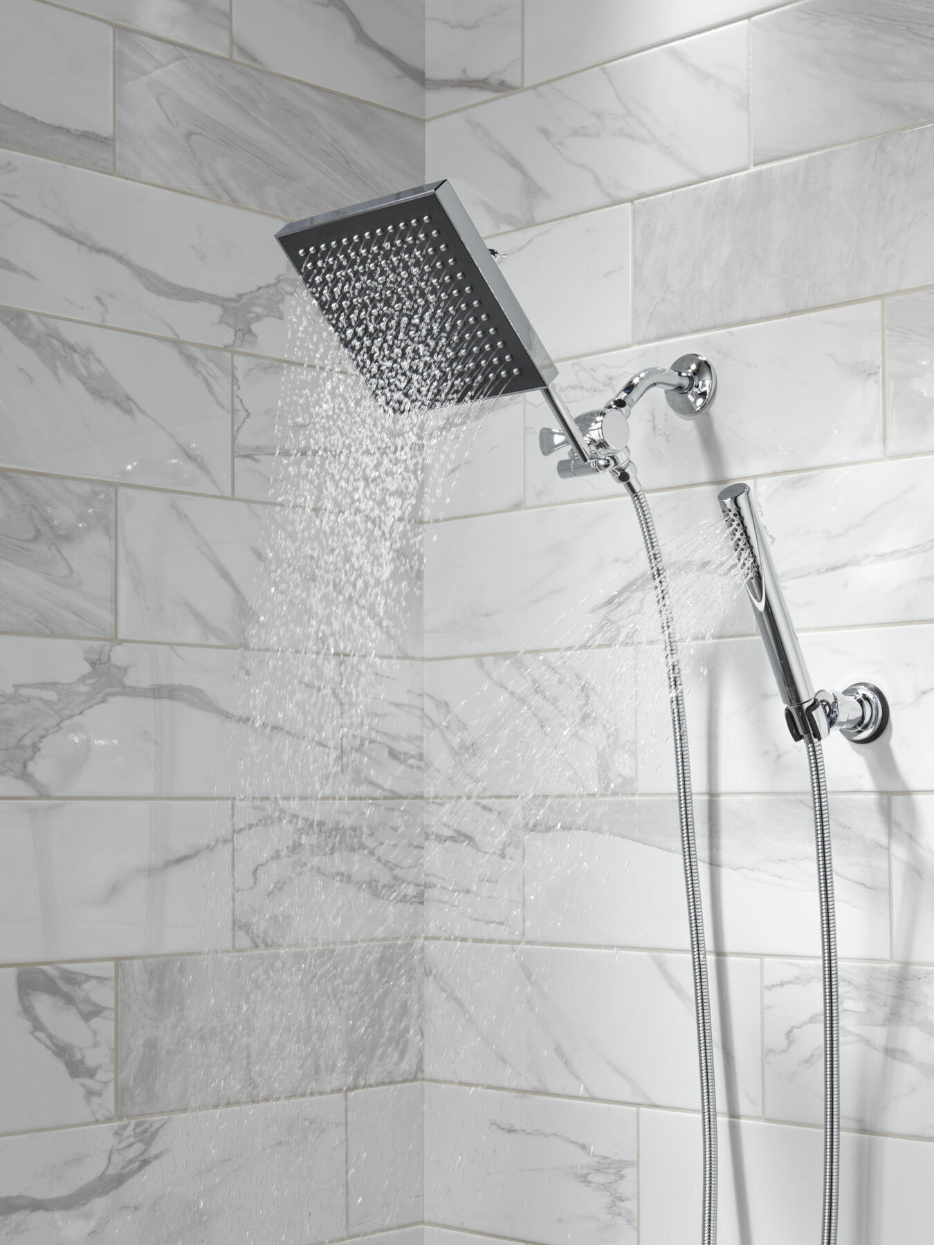 Premium Single-Setting Adjustable Wall Mount Hand Shower