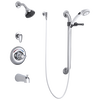 Monitor&reg; 13 Series Tub and Dual Shower Trim, Diverter, Hand Shower and Grab Bar