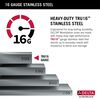 33&rdquo; Workstation Kitchen Sink Drop-In Top Mount 16 Gauge Stainless Steel Single Bowl with WorkFlow&trade; Ledge and Accessories
