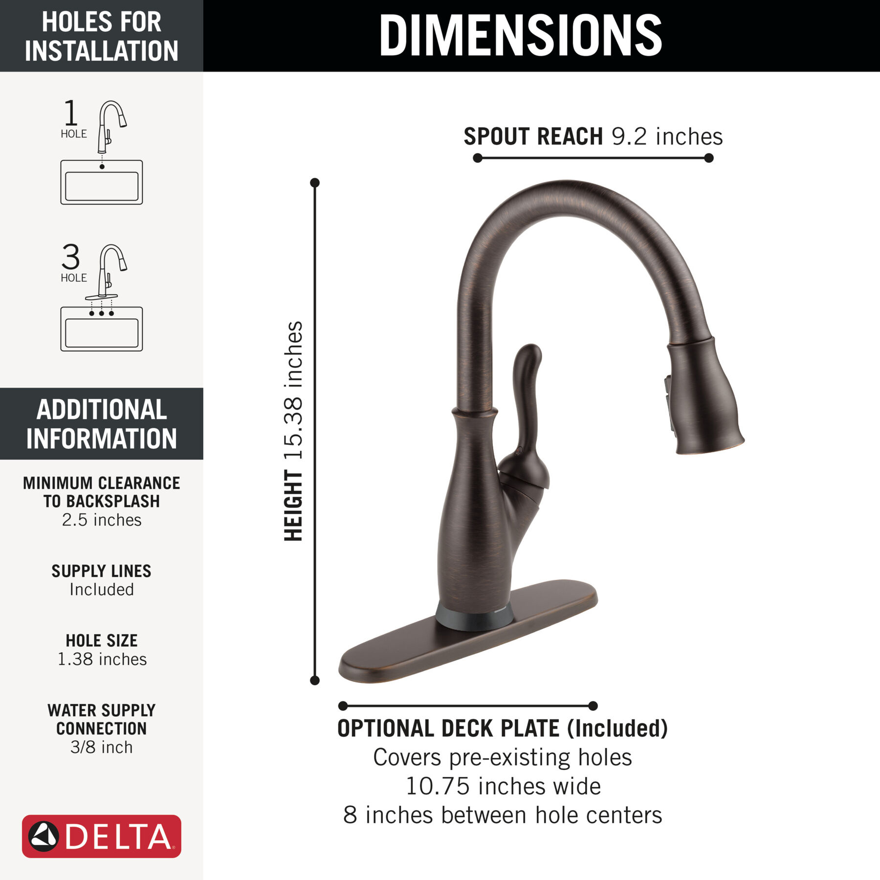 VoiceIQ&reg; Kitchen Faucet with Touch<sub>2</sub>O&reg; Technology with Touchless Technology