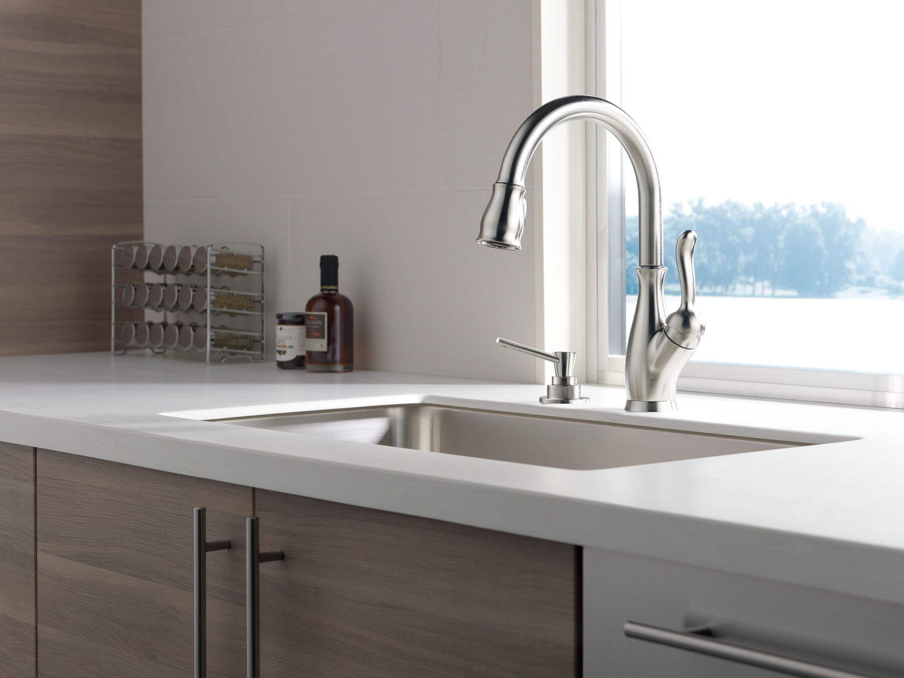 Single Handle Pull-Down Kitchen Faucet with ShieldSpray&reg; Technology