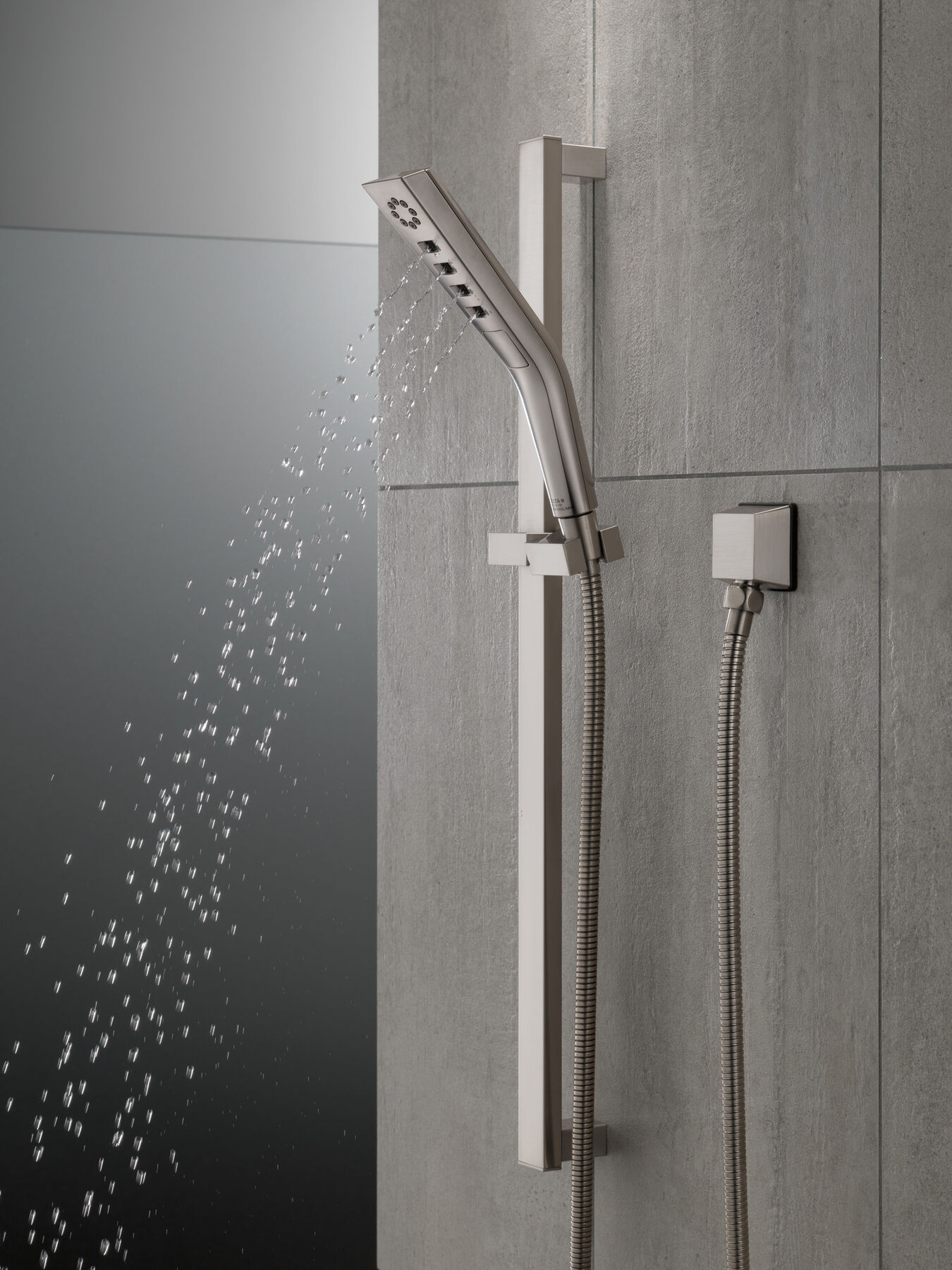 H2Okinetic&reg; 3-Setting Slide Bar Hand Shower