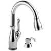 Touch2O with Touchless and VoiceIQ&reg; Technology Single Handle Pull-Down Kitchen Faucet with Soap Dispenser