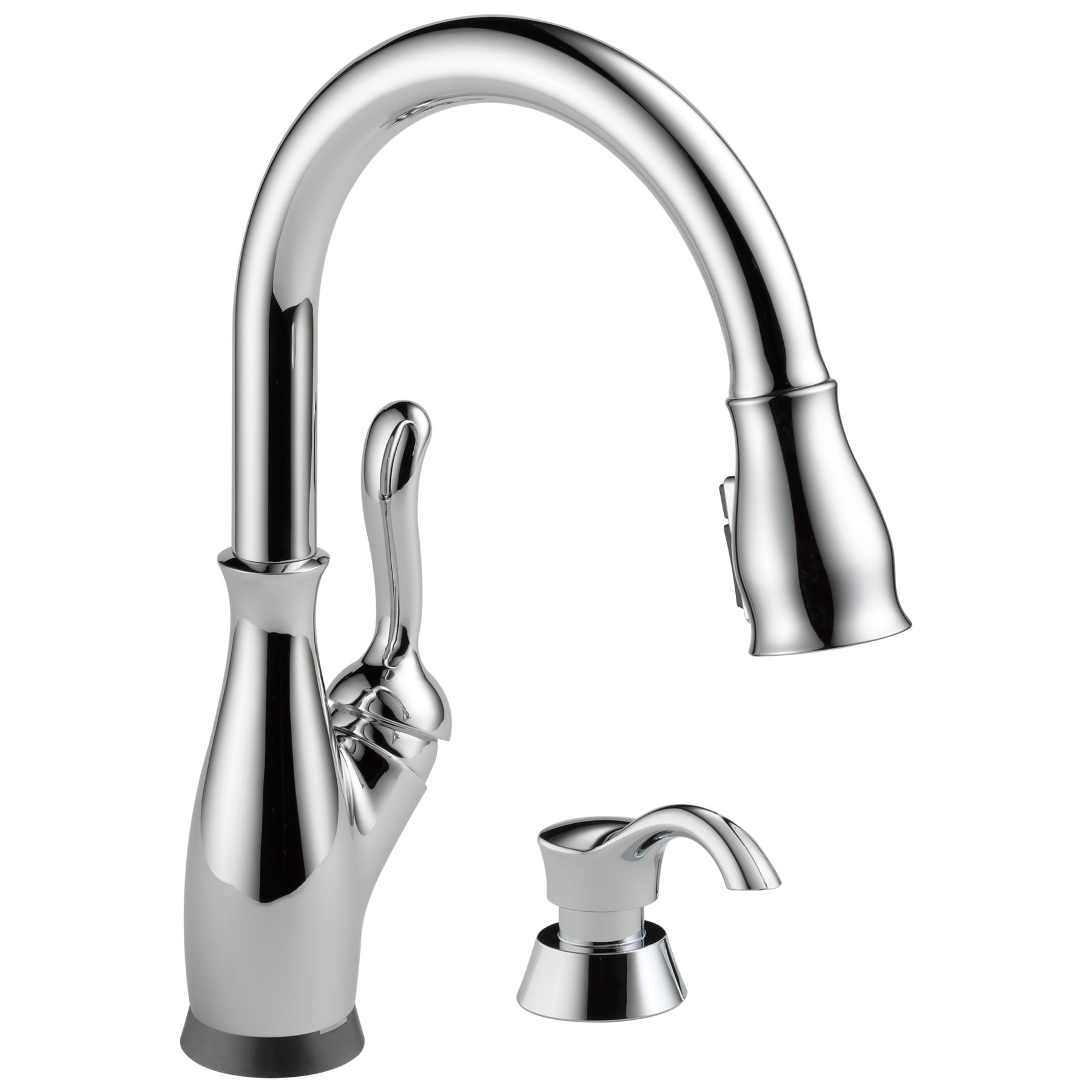 Touch2O with Touchless and VoiceIQ&reg; Technology Single Handle Pull-Down Kitchen Faucet with Soap Dispenser
