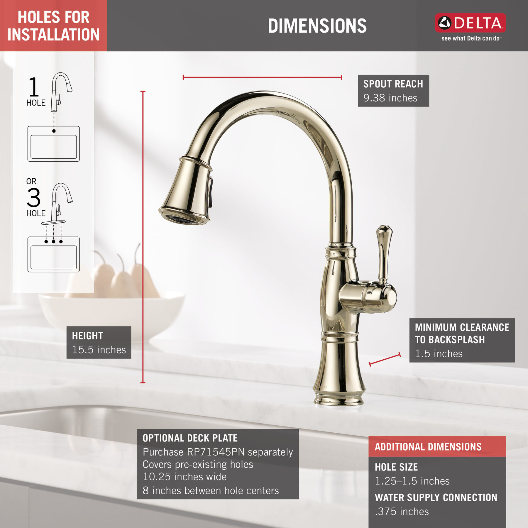Single Handle Pull-Down Kitchen Faucet with ShieldSpray&reg; Technology